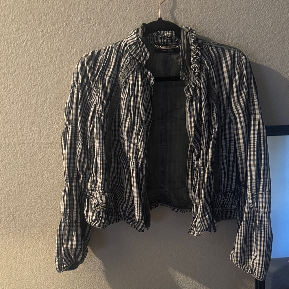 Dolce and Gabanna Striped Black and Gray jacket